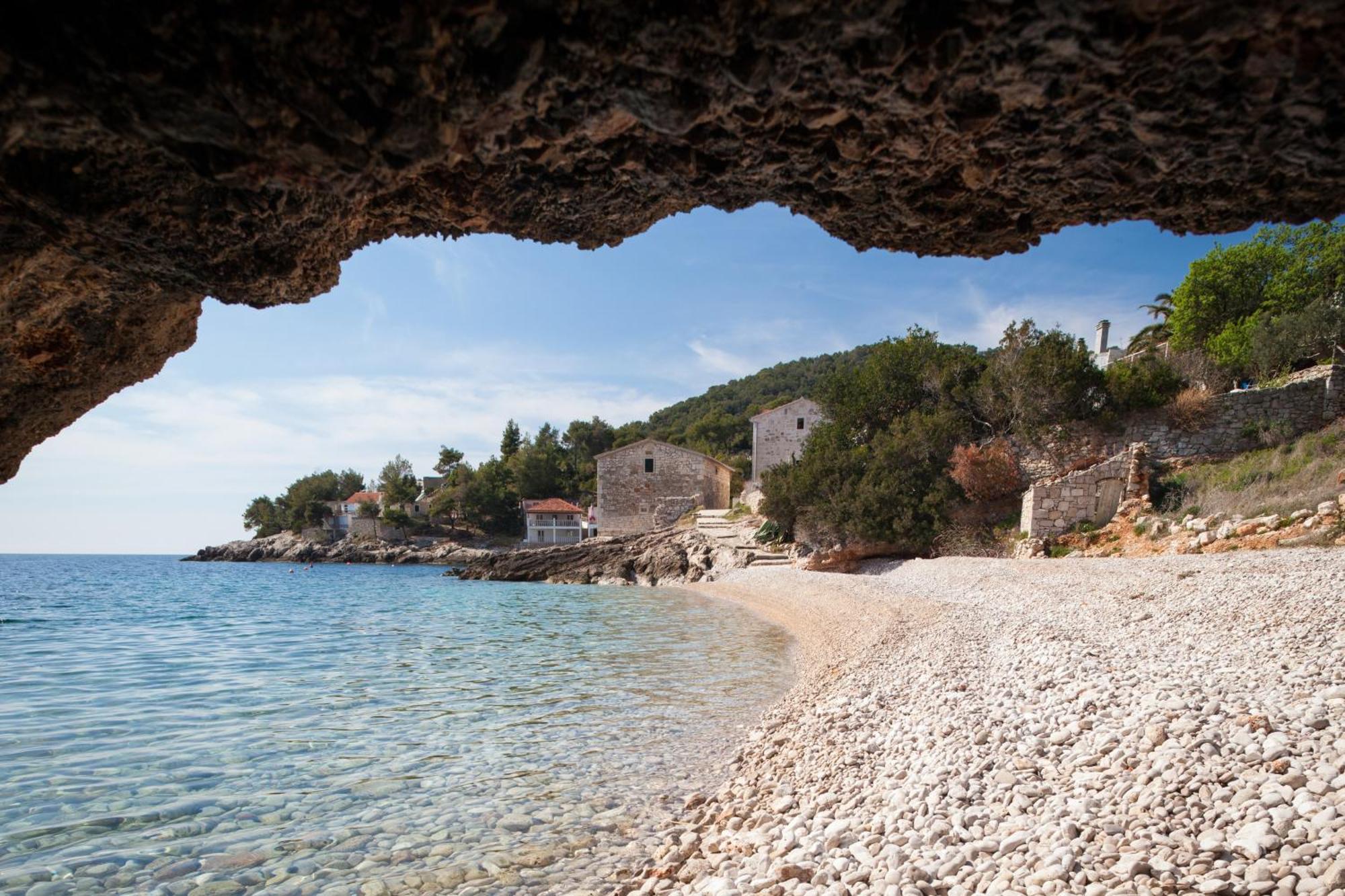 Seaside House For Families With Children Cove Tvrdni Dolac, Hvar - 2057 Gdinj Kültér fotó
